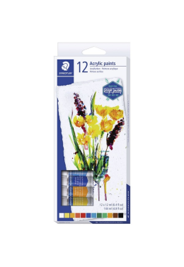 Estojo Tinta Acrilica C/12 8500c1202 Staedtler